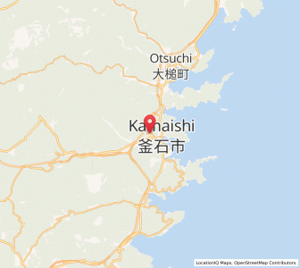 Map of Kamaishi, Iwate