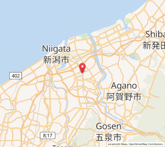 Map of Kameda-honchō, Niigata