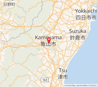 Map of Kameyama, Mie