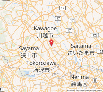 Map of Kamifukuoka, Saitama