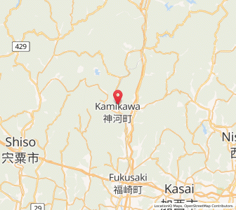 Map of Kamikawa, Hyōgo