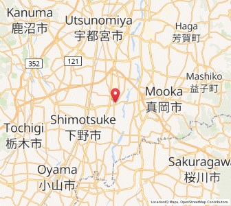 Map of Kaminokawa, Tochigi