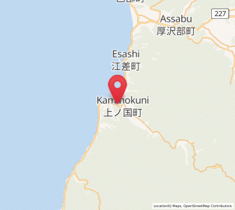 Map of Kaminokuni, Hokkaido