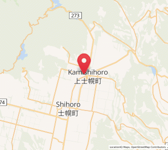 Map of Kamishihoro, Hokkaido
