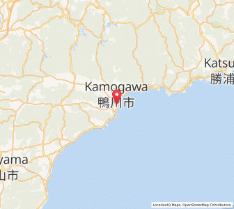Map of Kamogawa, Chiba