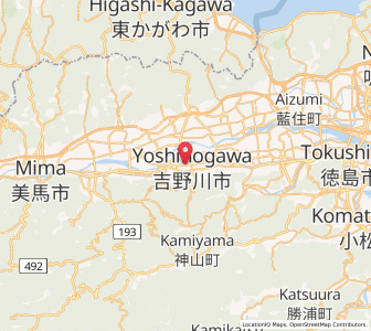 Map of Kamojimachō-jōgejima, Tokushima