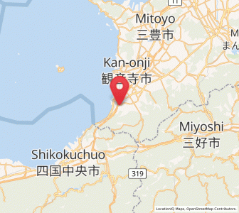 Map of Kan’onji, Kagawa