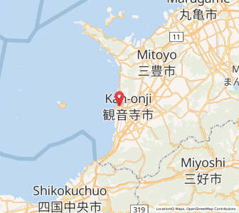 Map of Kan’onjichō, Kagawa