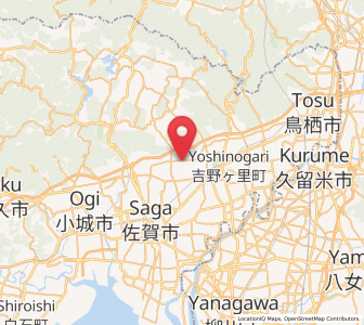 Map of Kanzaki, Saga