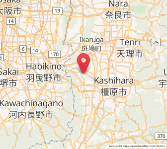 Map of Kashiba, Nara