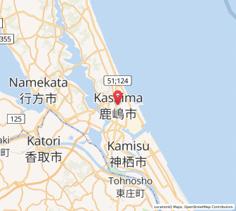 Map of Kashima-shi, Ibaraki