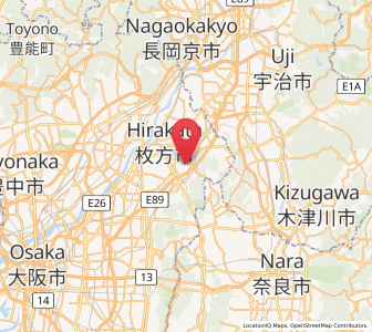 Map of Katano, Ōsaka