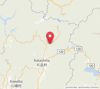 Map of Katashina, Gunma