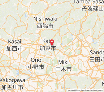 Map of Katō, Hyōgo