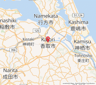 Map of Katori-shi, Chiba