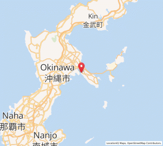Map of Katsuren-haebaru, Okinawa
