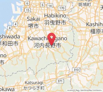 Map of Kawachi-Nagano, Ōsaka