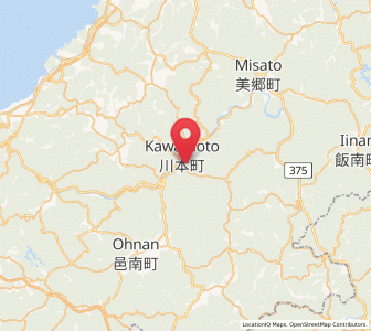 Map of Kawamoto, Shimane