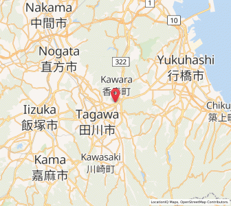 Map of Kawara, Fukuoka