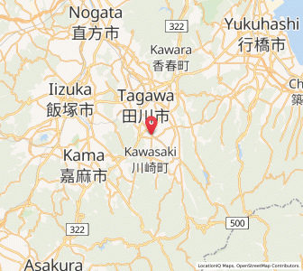 Map of Kawasaki, Fukuoka