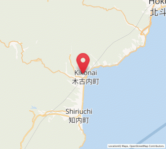 Map of Kikonai, Hokkaido