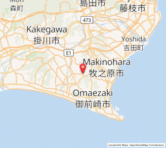 Map of Kikugawa, Shizuoka