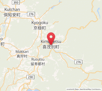 Map of Kimobetsu, Hokkaido