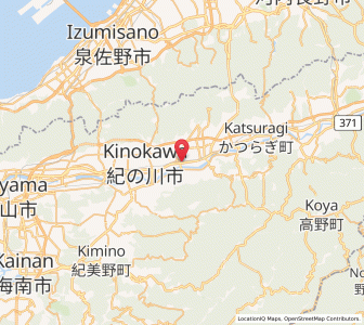 Map of Kinokawa, Wakayama