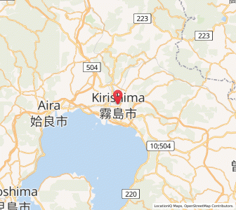 Map of Kirishima, Kagoshima
