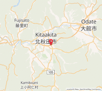 Map of Kita-Akita, Akita