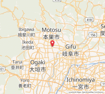 Map of Kitagata, Gifu