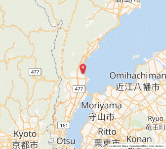 Map of Kitahama, Shiga
