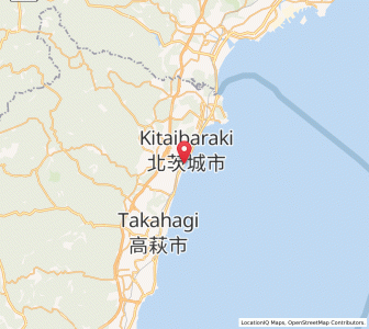 Map of Kitaibaraki, Ibaraki