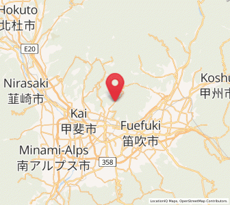 Map of Kofu, Yamanashi