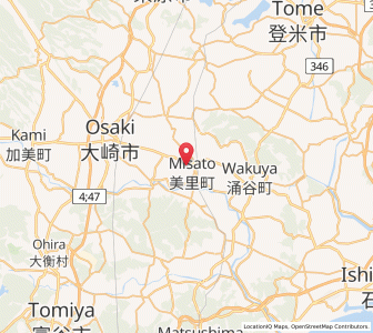 Map of Kogota, Miyagi