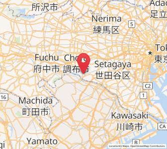 Map of Komae, Tokyo
