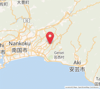 Map of Kōnan, Kochi