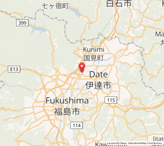 Map of Koori, Fukushima