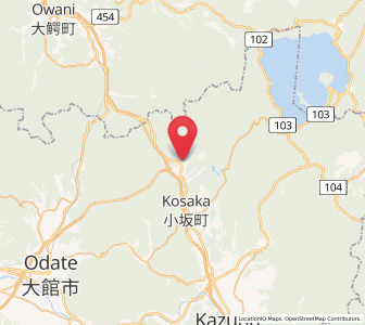 Map of Kosaka, Akita