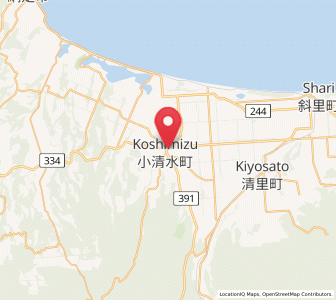 Map of Koshimizu, Hokkaido