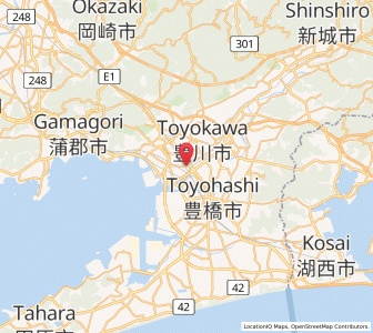 Map of Kozakai-chō, Aichi