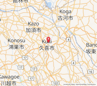 Map of Kukichūō, Saitama