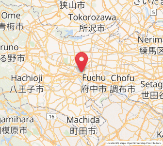 Map of Kunitachi, Tokyo