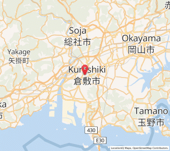 Map of Kurashiki, Okayama