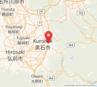 Map of Kuroishi, Aomori