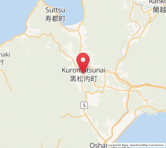 Map of Kuromatsunai, Hokkaido