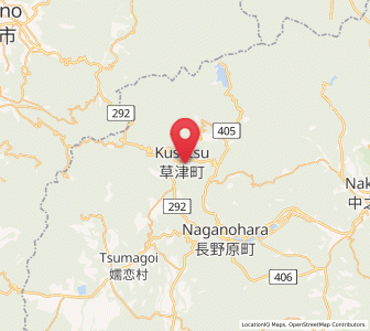 Map of Kusatsu, Gunma