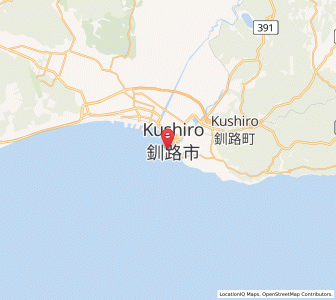 Map of Kushiro, Hokkaido