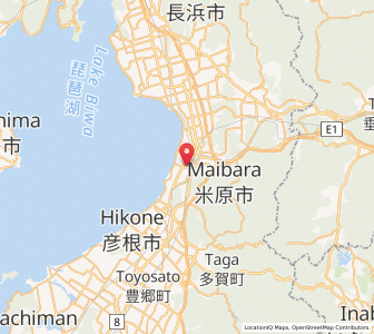 Map of Maibara, Shiga