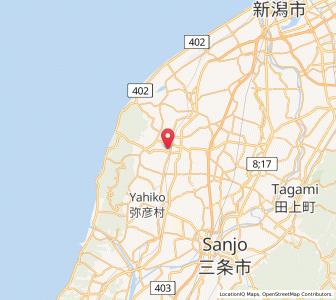 Map of Maki, Niigata